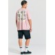 T-SHIRT FUNKY BUDDHA FBM011-320-04 (ΡΟΖ)