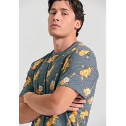 T-SHIRT FUNKY BUDDHA FBM011-336-04 (STEEL GREY)