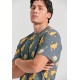 T-SHIRT FUNKY BUDDHA FBM011-336-04 (STEEL GREY)