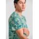 T-SHIRT FUNKY BUDDHA FBM011-341-04 (SAGE GREEN)