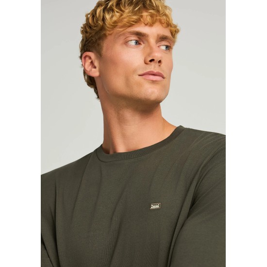 ΜΠΛΟΥΖΑ FUNKY BUDDHA FBM012-001-07 (DUSTY OLIVE)