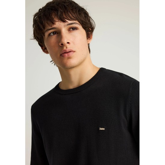 ΜΠΛΟΥΖΑ 100% COTTON FUNKY BUDDHA FBM012-001-09 (ΜΑΥΡΟ)