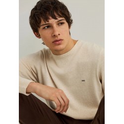 ΜΠΛΟΥΖΑ 100% COTTON FUNKY BUDDHA FBM012-001-09 (IVORY MEL)