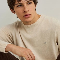 ΜΠΛΟΥΖΑ 100% COTTON FUNKY BUDDHA FBM012-001-09 (IVORY MEL)