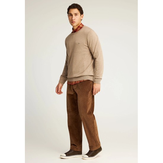 ΜΠΛΟΥΖΑ 100% COTTON FUNKY BUDDHA FBM012-001-09 (CIGAR MEL)