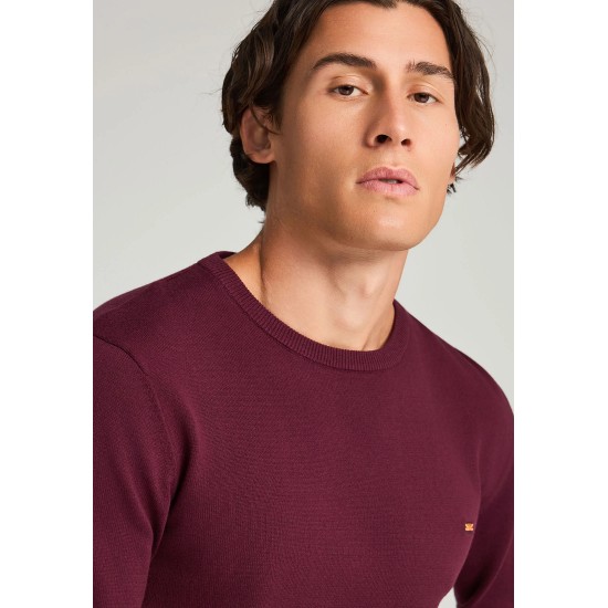 ΜΠΛΟΥΖΑ 100% COTTON FUNKY BUDDHA FBM012-001-09 (MERLOT MEL)