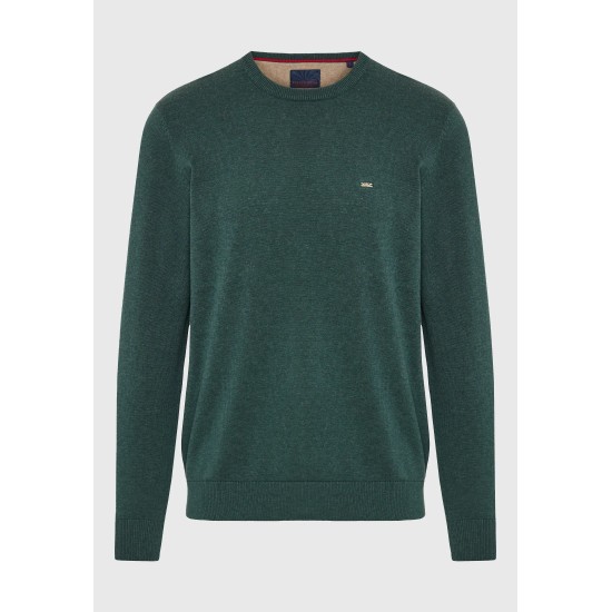 ΜΠΛΟΥΖΑ 100% COTTON FUNKY BUDDHA FBM012-001-09 (PINE GREEN)