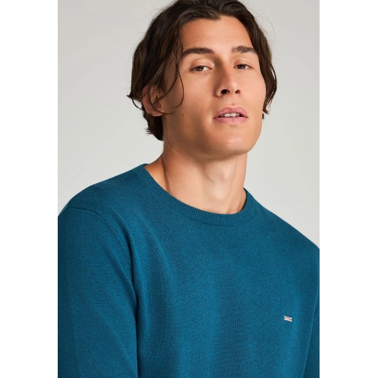 ΜΠΛΟΥΖΑ 100% COTTON FUNKY BUDDHA FBM012-001-09 (TEAL)