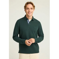 ΜΠΛΟΥΖΑ POLO FUNKY BUDDHA FBM012-001-11 (PINE GREEN)