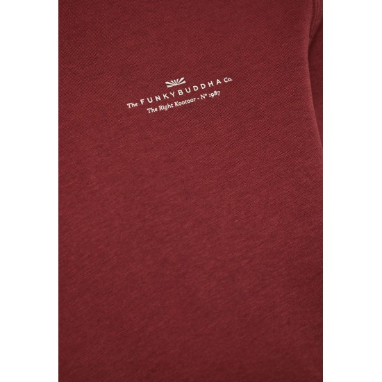 ΜΠΛΟΥΖΑ ΦΟΥΤΕΡ FUNKY BUDDHA FBM012-003-06 (MAROON)