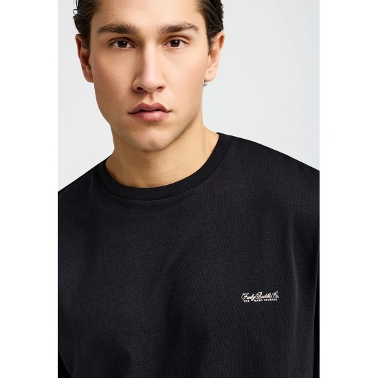 T-SHIRT FUNKY BUDDHA FBM013-001-04 (ΜΑΥΡΟ)