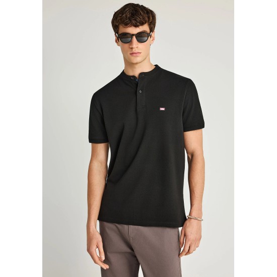 ΜΠΛΟΥΖΑ POLO FUNKY BUDDHA FBM013-003-11 (ΜΑΥΡΟ)