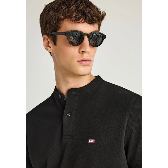 ΜΠΛΟΥΖΑ POLO FUNKY BUDDHA FBM013-003-11 (ΜΑΥΡΟ)