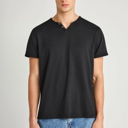 T-SHIRT FUNKY BUDDHA FBM013-004-04 (ΜΑΥΡΟ)