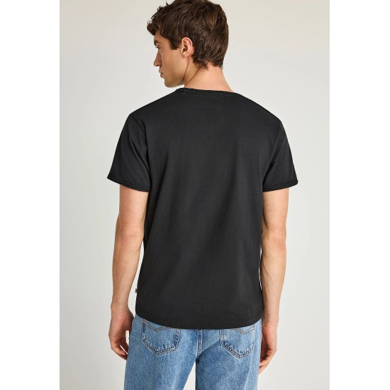 T-SHIRT FUNKY BUDDHA FBM013-004-04 (ΜΑΥΡΟ)