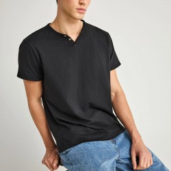 T-SHIRT FUNKY BUDDHA FBM013-004-04 (ΜΑΥΡΟ)