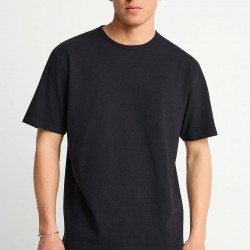 T-SHIRT ΛΙΝΟ FUNKY BUDDHA FBM013-310-04 (ΜΑΥΡΟ)