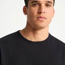 T-SHIRT ΛΙΝΟ FUNKY BUDDHA FBM013-310-04 (ΜΑΥΡΟ)