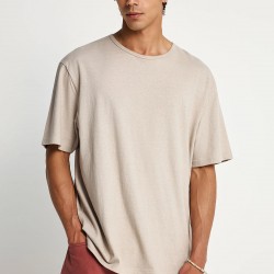 T-SHIRT ΛΙΝΟ FUNKY BUDDHA FBM013-310-04 (FOG)