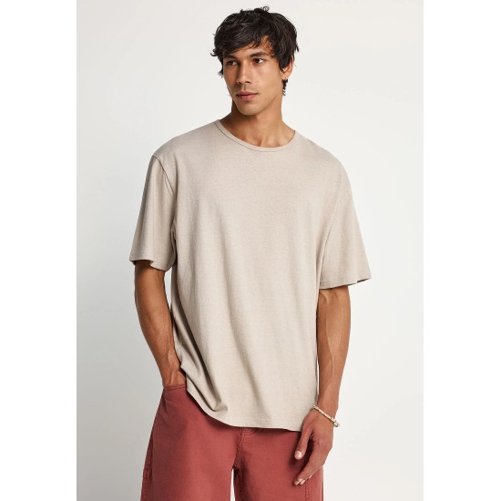 T-SHIRT ΛΙΝΟ FUNKY BUDDHA FBM013-310-04 (FOG)