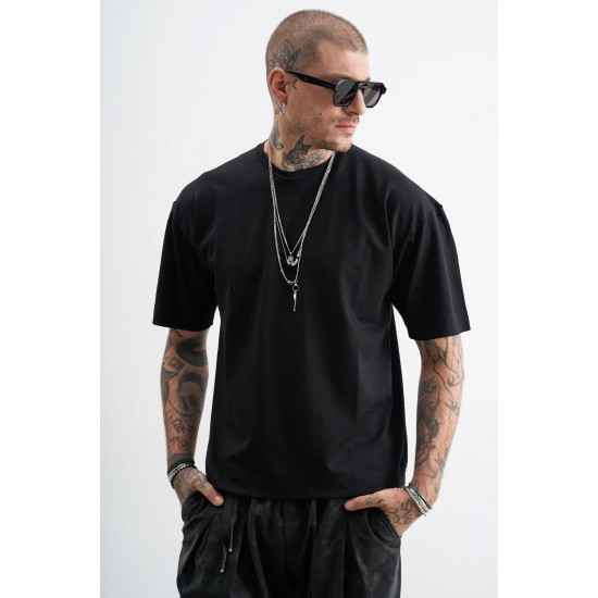 T-SHIRT STEFAN 3503FW26 (ΜΑΥΡΟ)