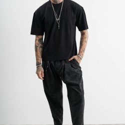 T-SHIRT STEFAN 3503FW26 (ΜΑΥΡΟ)