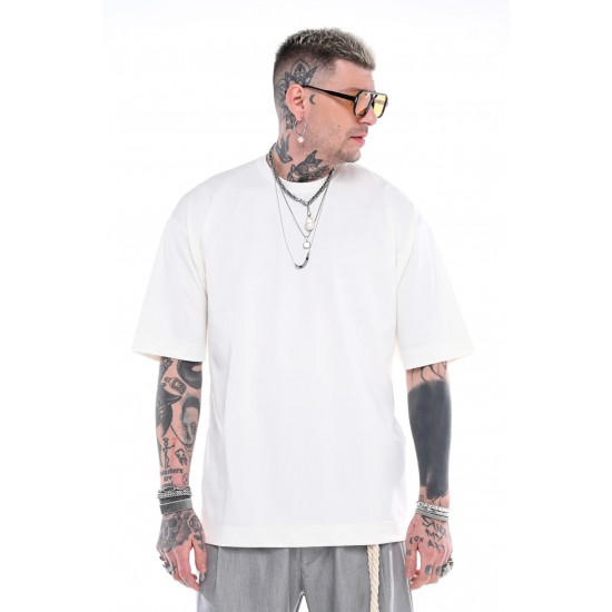 T-SHIRT STEFAN 3505SS26 (ΑΣΠΡΟ)