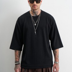 T-SHIRT STEFAN 3510FW26 (ΜΑΥΡΟ)