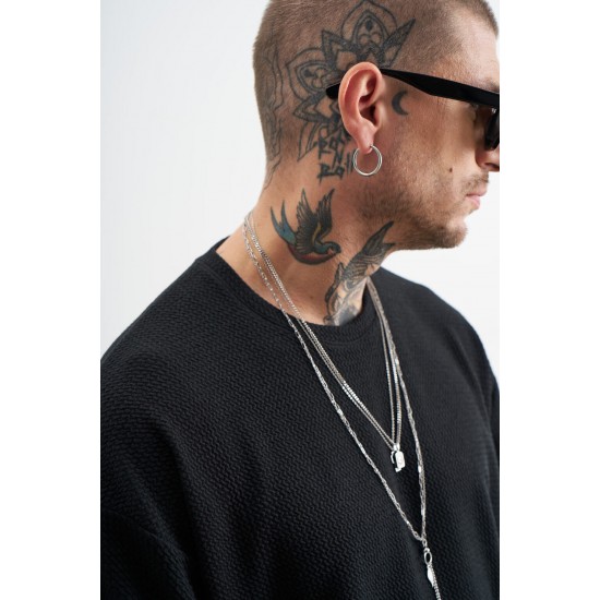 T-SHIRT STEFAN 3510FW26 (ΜΑΥΡΟ)