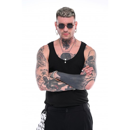 TANK TOP STEFAN 3520SS26 (ΜΑΥΡΟ)