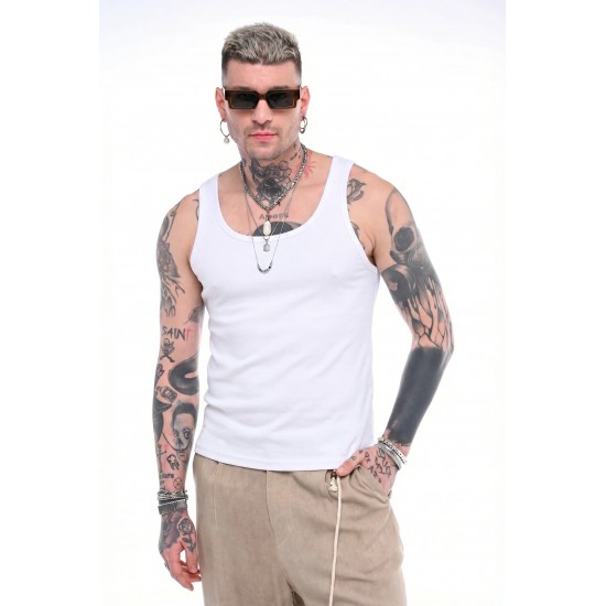 TANK TOP STEFAN 3520SS26 (ΑΣΠΡΟ)