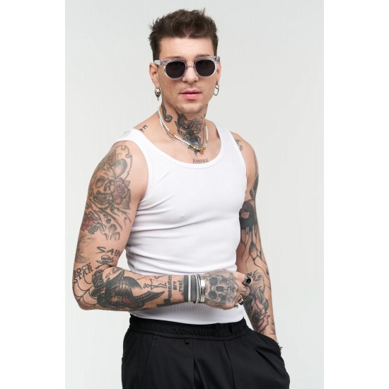 TANK TOP STEFAN 3521SS25 (ΑΣΠΡΟ)