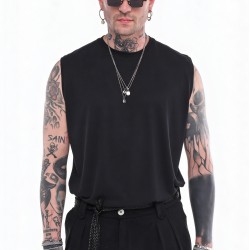 TANK TOP STEFAN 3524SS26 (ΜΑΥΡΟ)