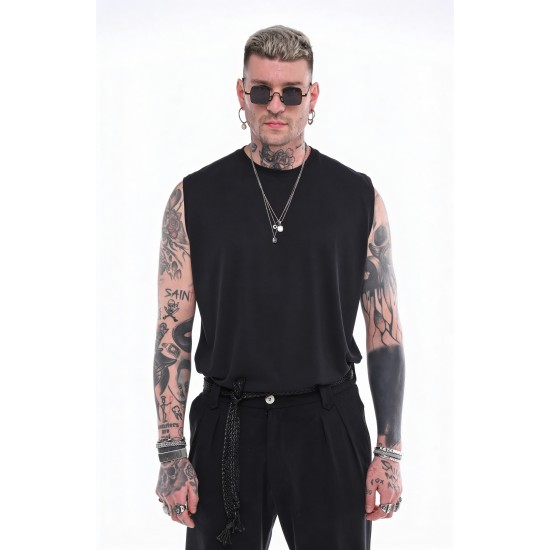 TANK TOP STEFAN 3524SS26 (ΜΑΥΡΟ)
