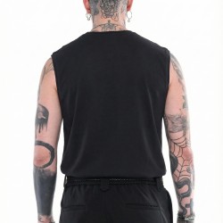 TANK TOP STEFAN 3524SS26 (ΜΑΥΡΟ)