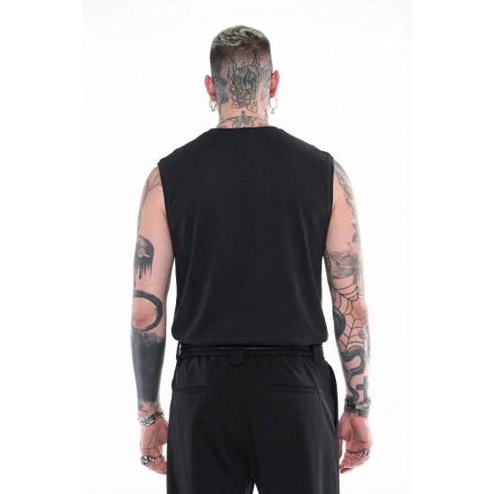 TANK TOP STEFAN 3524SS26 (ΜΑΥΡΟ)