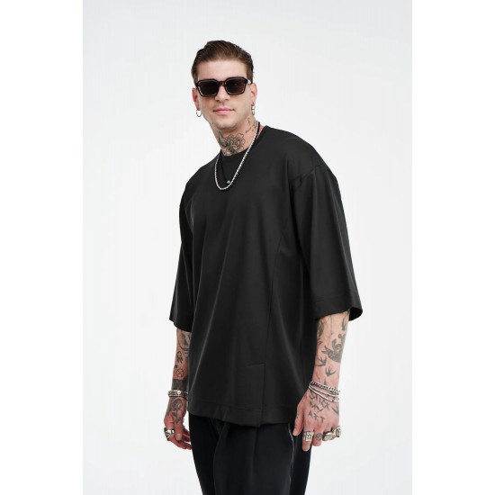 T-SHIRT STEFAN 3525SS25 (ΜΑΥΡΟ)