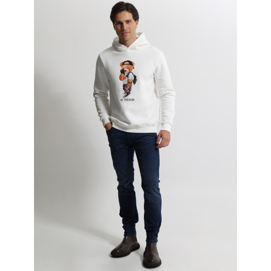 ΜΠΛΟΥΖΑ ΦΟΥΤΕΡ ΜΕ ΚΟΥΚΟΥΛΑ TRESOR 206104 (ΑΣΠΡΟ)