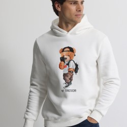 ΜΠΛΟΥΖΑ ΦΟΥΤΕΡ ΜΕ ΚΟΥΚΟΥΛΑ TRESOR 206104 (ΑΣΠΡΟ)