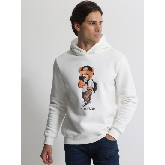 ΜΠΛΟΥΖΑ ΦΟΥΤΕΡ ΜΕ ΚΟΥΚΟΥΛΑ TRESOR 206104 (ΑΣΠΡΟ)