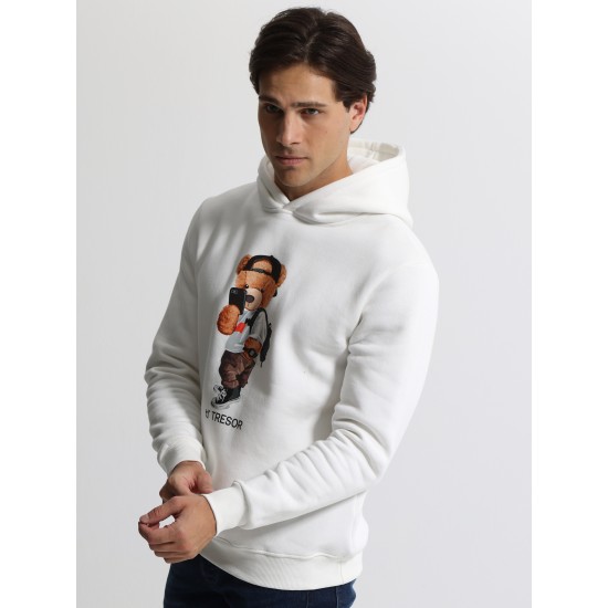 ΜΠΛΟΥΖΑ ΦΟΥΤΕΡ ΜΕ ΚΟΥΚΟΥΛΑ TRESOR 206104 (ΑΣΠΡΟ)