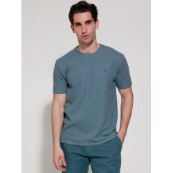 T-SHIRT TRESOR 207018 (ΜΠΛΕ ΙΝΤΙΓΚΟ)