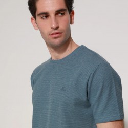 T-SHIRT TRESOR 207018 (ΜΠΛΕ ΙΝΤΙΓΚΟ)
