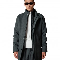 ΠΑΛΤΟ BISTON 54-201-104 (ΑΝΘΡΑΚΙ)