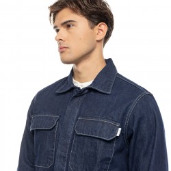 ΜΠΟΥΦΑΝ DENIM (OVERSHIRT) COVER DENIM L0060-31 OVER (ΜΠΛΕ)