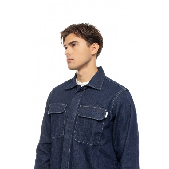 ΜΠΟΥΦΑΝ DENIM (OVERSHIRT) COVER DENIM L0060-31 OVER (ΜΠΛΕ)