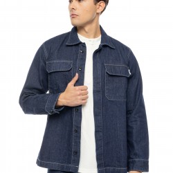 ΜΠΟΥΦΑΝ DENIM (OVERSHIRT) COVER DENIM L0060-31 OVER (ΜΠΛΕ)