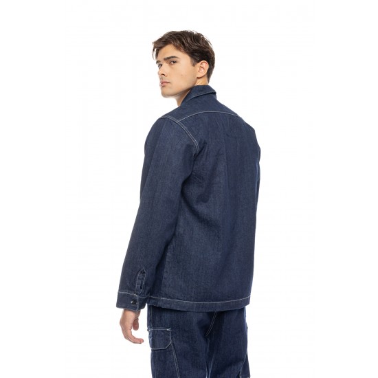ΜΠΟΥΦΑΝ DENIM (OVERSHIRT) COVER DENIM L0060-31 OVER (ΜΠΛΕ)
