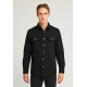 ΠΟΥΚΑΜΙΣΟ DENIM (OVERSHIRT) FUNKY BUDDHA FBM012-080-05 (ΜΑΥΡΟ)