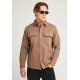 ΠΟΥΚΑΜΙΣΟ DENIM (OVERSHIRT) FUNKY BUDDHA FBM012-080-05 (CIGAR)